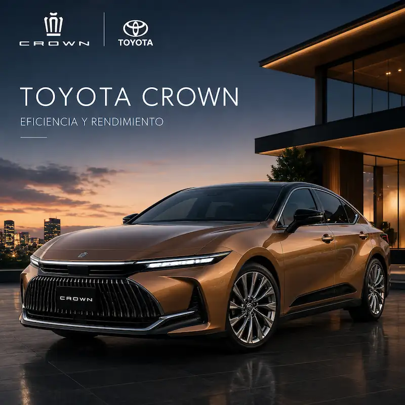 Toyota Crown uno de los autos de lujo con eficiencia y rendimiento